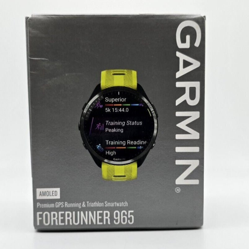 Garmin Forerunner 965 GPS Smartwatch Yellow - Open Box