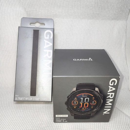 Garmin fenix 8 AMOLED Sapphire 51mm Smartwatch (Carbon Gray) Premium Multisport