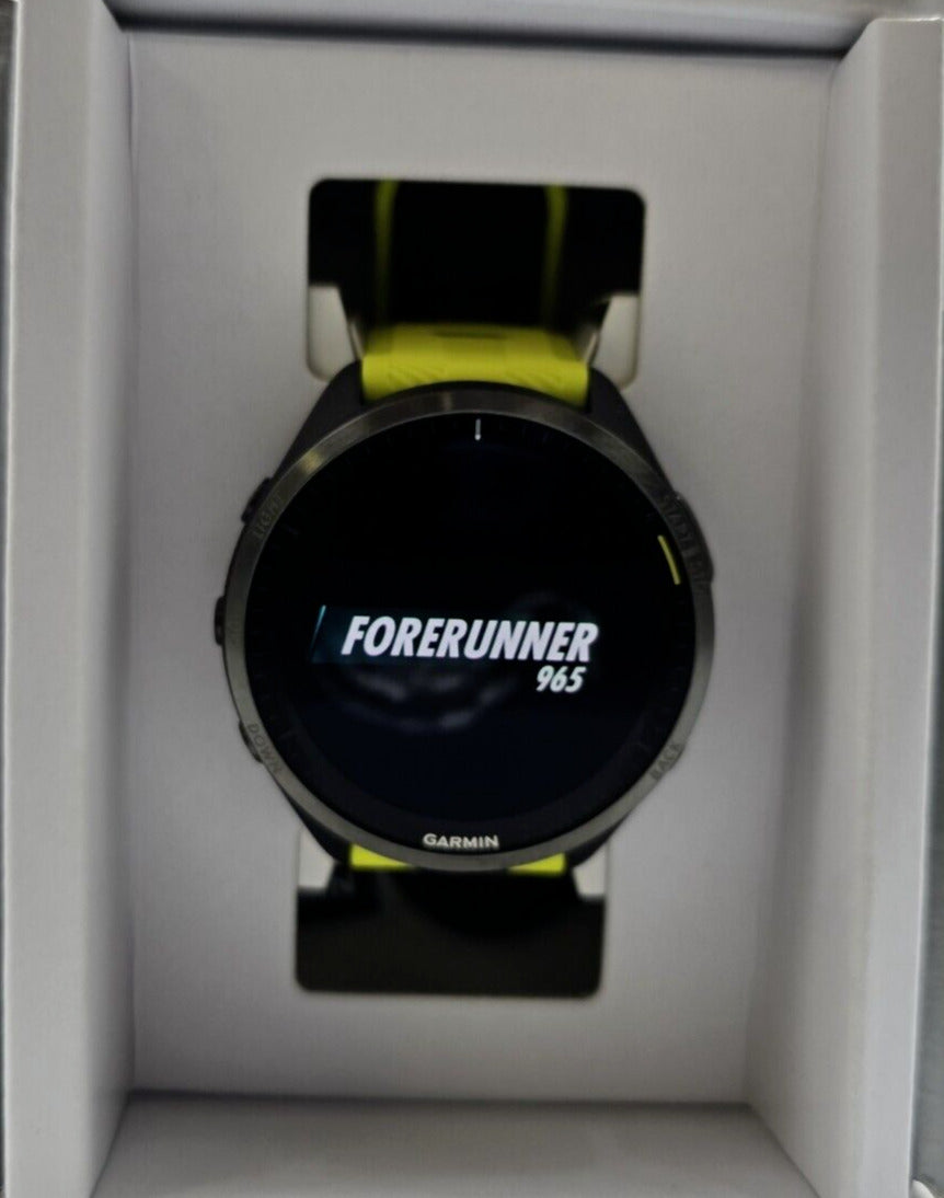 Garmin Forerunner 965 GPS Smartwatch Yellow - Open Box