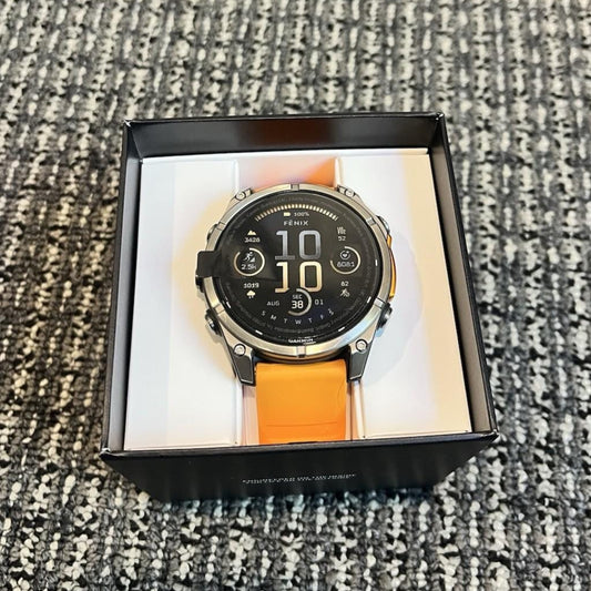 Garmin fenix 8 AMOLED Sapphire 47mm Smartwatch (Orange/Graphite)