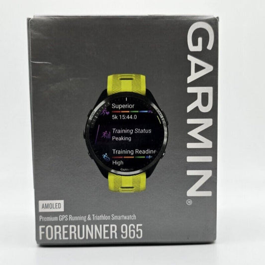Garmin Forerunner 965 GPS Smartwatch Yellow - Open Box